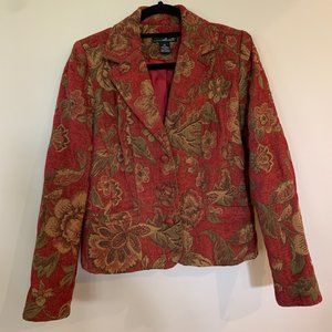 Willi Smith Rust/Green Jacket Size 10*